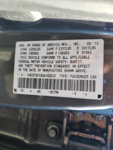 Photo 9 VIN: 1HGCP2F33AA162031 - HONDA ACCORD LX 