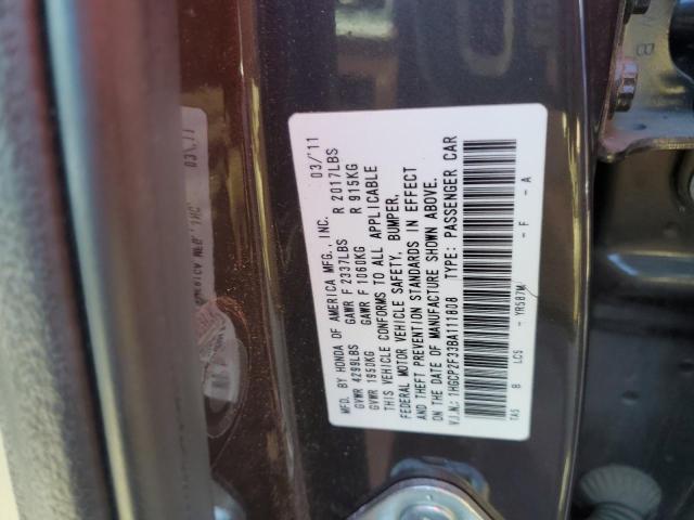 Photo 11 VIN: 1HGCP2F33BA111808 - HONDA ACCORD LX 