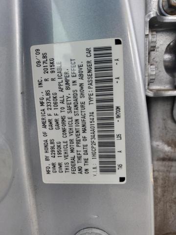 Photo 11 VIN: 1HGCP2F34AA015474 - HONDA ACCORD LX 