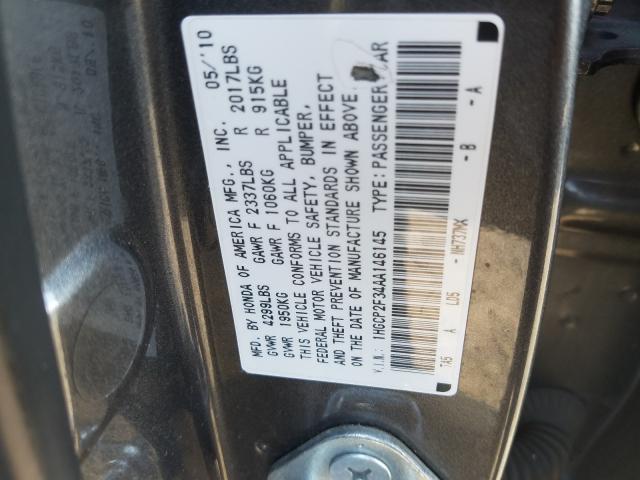 Photo 9 VIN: 1HGCP2F34AA146145 - HONDA ACCORD LX 