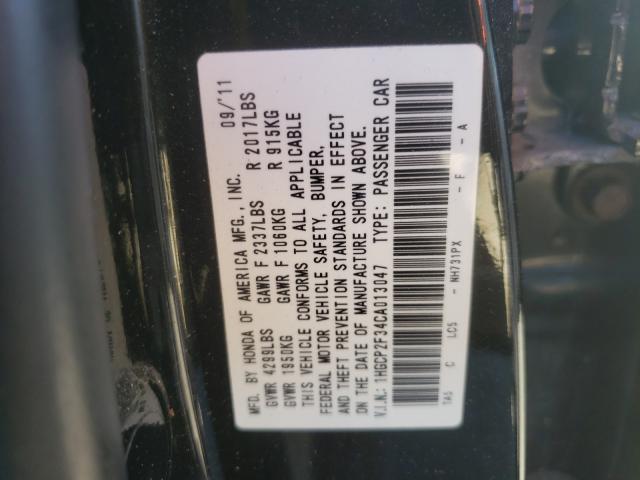 Photo 9 VIN: 1HGCP2F34CA013047 - HONDA ACCORD LX 