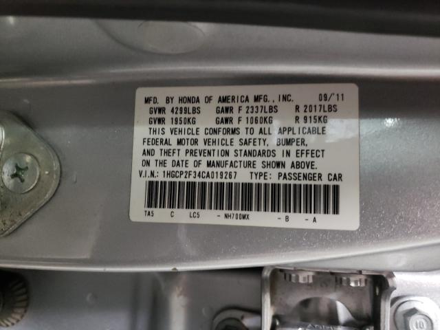 Photo 9 VIN: 1HGCP2F34CA019267 - HONDA ACCORD LX 