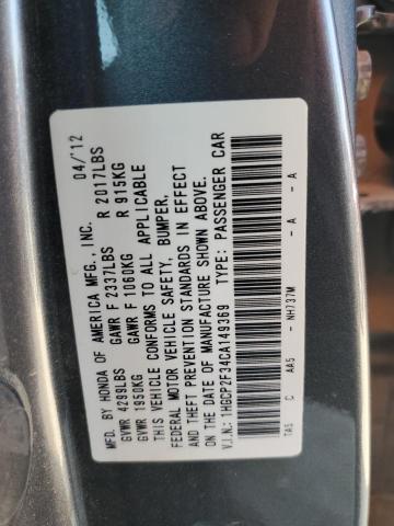 Photo 11 VIN: 1HGCP2F34CA149369 - HONDA ACCORD LX 