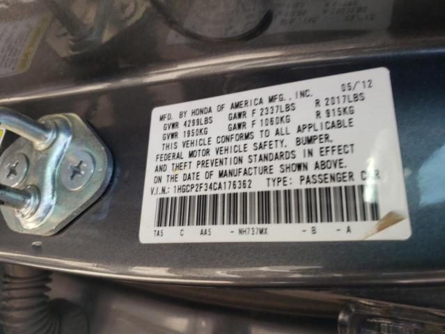 Photo 11 VIN: 1HGCP2F34CA176362 - HONDA ACCORD LX 