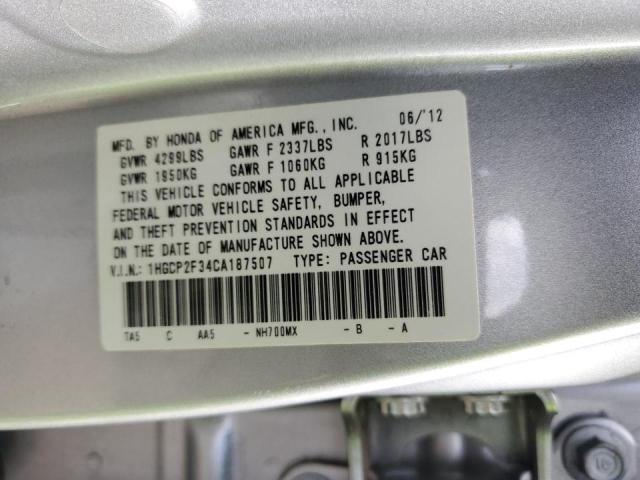 Photo 11 VIN: 1HGCP2F34CA187507 - HONDA ACCORD LX 