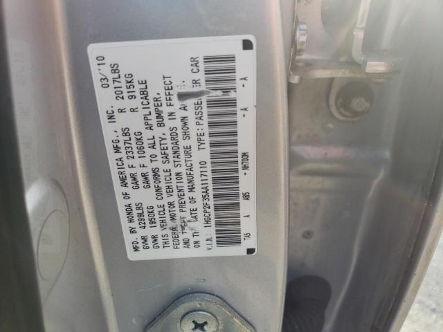 Photo 11 VIN: 1HGCP2F35AA117110 - HONDA ACCORD SDN 