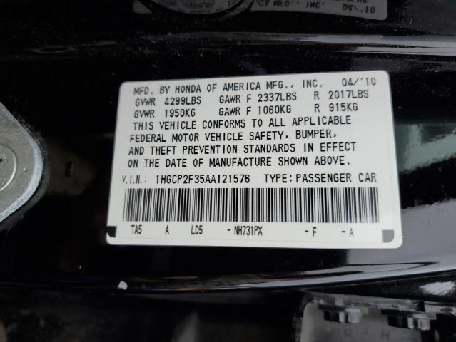 Photo 11 VIN: 1HGCP2F35AA121576 - HONDA ACCORD LX 