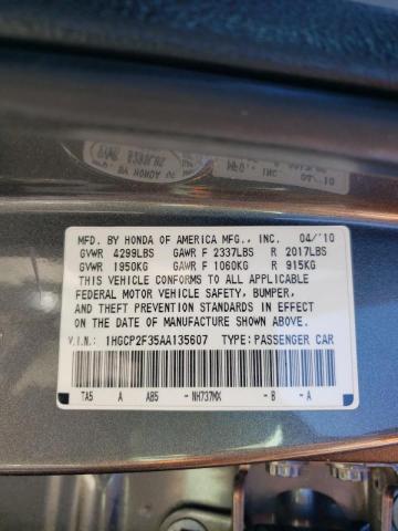 Photo 9 VIN: 1HGCP2F35AA135607 - HONDA ACCORD LX 