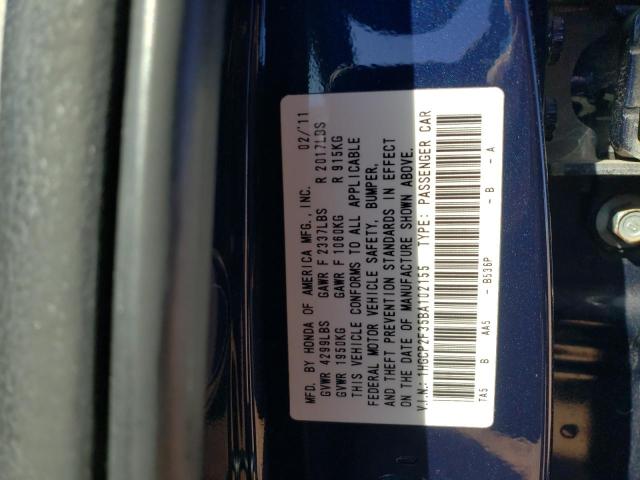 Photo 11 VIN: 1HGCP2F35BA102155 - HONDA ACCORD 