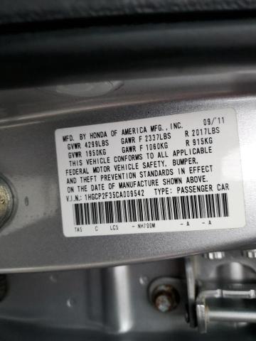 Photo 12 VIN: 1HGCP2F35CA009542 - HONDA ACCORD LX 