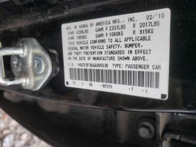 Photo 9 VIN: 1HGCP2F36AA095036 - HONDA ACCORD LX 