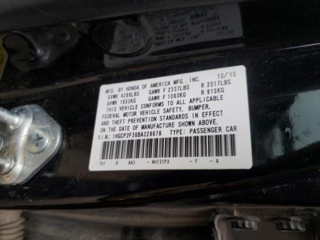 Photo 9 VIN: 1HGCP2F36BA028678 - HONDA ACCORD 