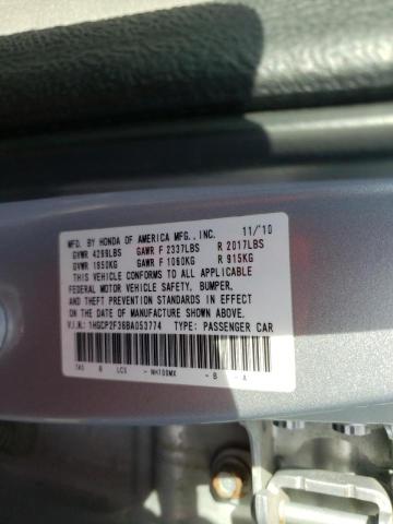 Photo 9 VIN: 1HGCP2F36BA053774 - HONDA ACCORD LX 