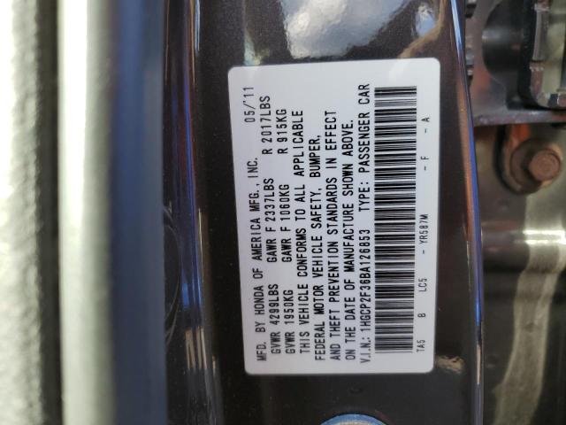 Photo 11 VIN: 1HGCP2F36BA126853 - HONDA ACCORD LX 