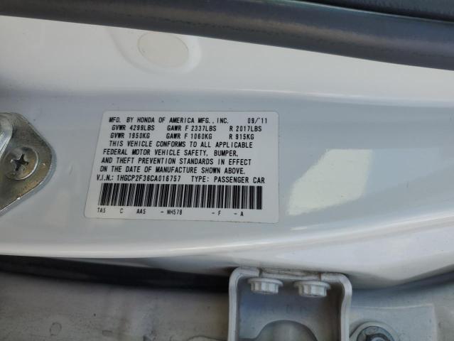 Photo 11 VIN: 1HGCP2F36CA016757 - HONDA ACCORD LX 