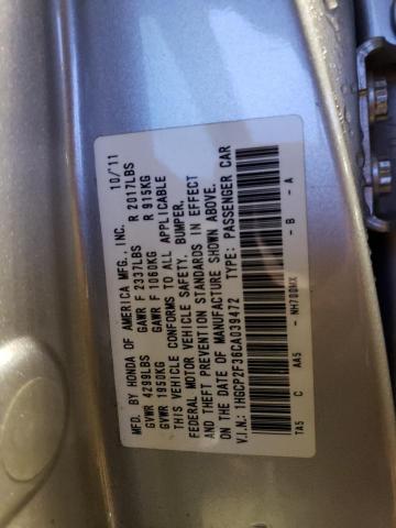 Photo 11 VIN: 1HGCP2F36CA039472 - HONDA ACCORD LX 