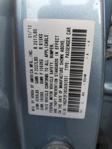 Photo 11 VIN: 1HGCP2F36CA063951 - HONDA ACCORD LX 