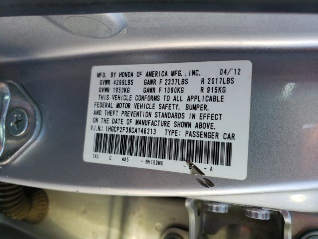 Photo 9 VIN: 1HGCP2F36CA146313 - HONDA ACCORD LX 