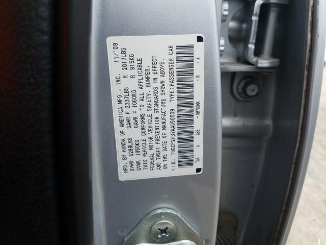 Photo 9 VIN: 1HGCP2F37AA050509 - HONDA ACCORD LX 