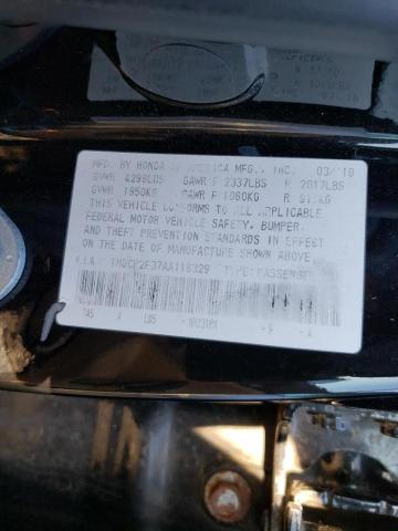 Photo 9 VIN: 1HGCP2F37AA116329 - HONDA ACCORD LX 