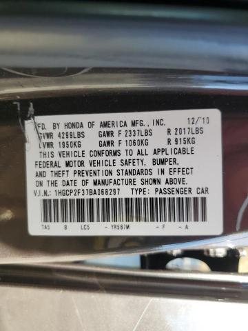 Photo 11 VIN: 1HGCP2F37BA068297 - HONDA ACCORD LX 