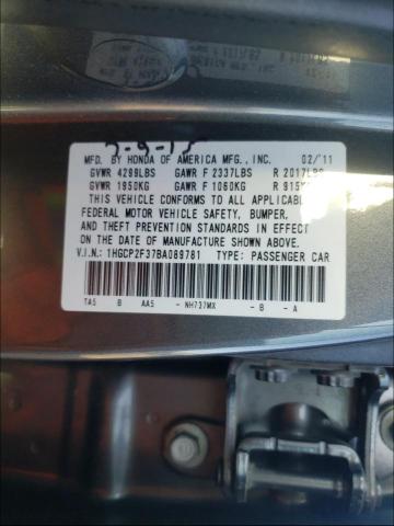 Photo 9 VIN: 1HGCP2F37BA089781 - HONDA ACCORD LX 