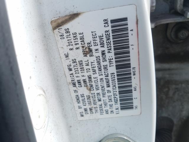 Photo 9 VIN: 1HGCP2F37CA006528 - HONDA ACCORD LX 