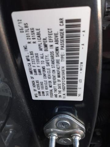 Photo 11 VIN: 1HGCP2F37CA164674 - HONDA ACCORD 