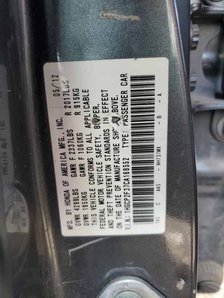 Photo 11 VIN: 1HGCP2F37CA169552 - HONDA ACCORD 