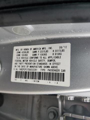 Photo 12 VIN: 1HGCP2F37CA202291 - HONDA ACCORD LX 