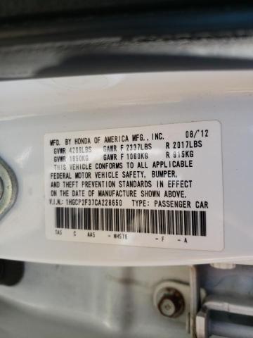 Photo 9 VIN: 1HGCP2F37CA228650 - HONDA ACCORD LX 