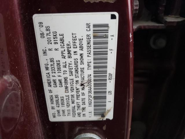 Photo 11 VIN: 1HGCP2F38AA008074 - HONDA ACCORD LX 