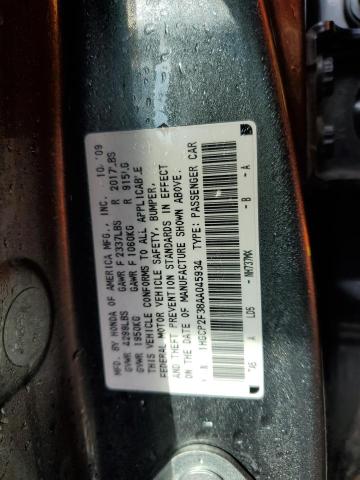 Photo 11 VIN: 1HGCP2F38AA045934 - HONDA ACCORD LX 