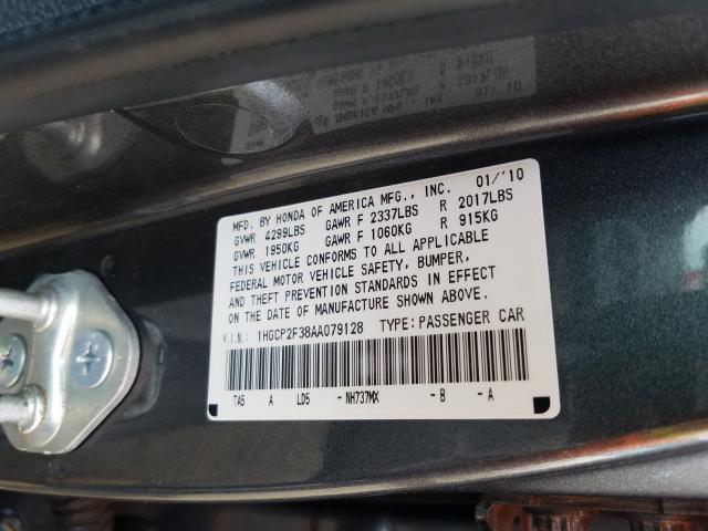 Photo 9 VIN: 1HGCP2F38AA079128 - HONDA ACCORD LX 