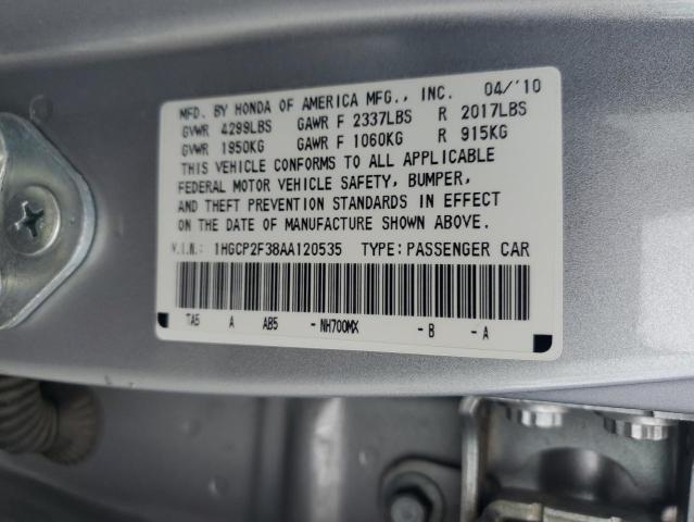 Photo 11 VIN: 1HGCP2F38AA120535 - HONDA ACCORD 