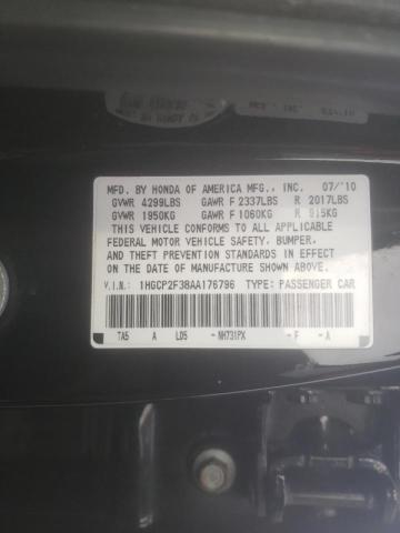 Photo 9 VIN: 1HGCP2F38AA176796 - HONDA ACCORD LX 