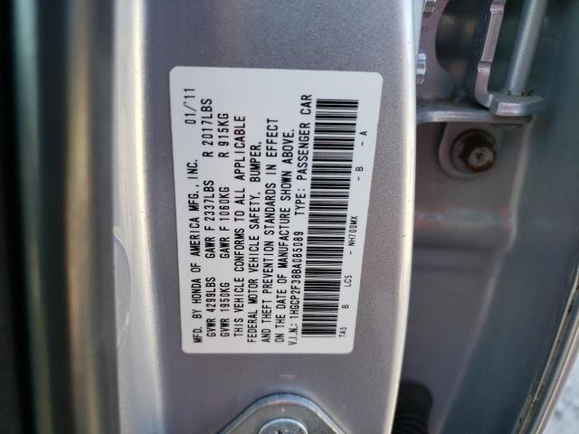 Photo 12 VIN: 1HGCP2F38BA085089 - HONDA ACCORD LX 