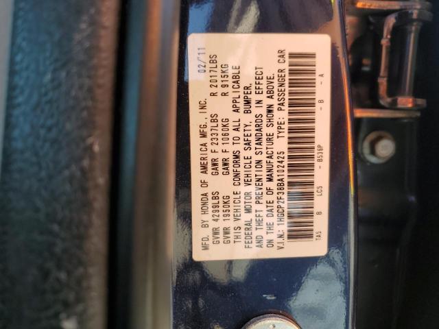 Photo 12 VIN: 1HGCP2F38BA102425 - HONDA ACCORD 