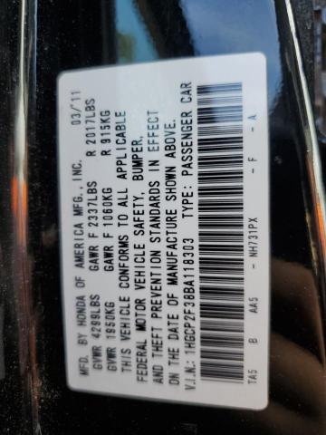 Photo 11 VIN: 1HGCP2F38BA118303 - HONDA ACCORD 