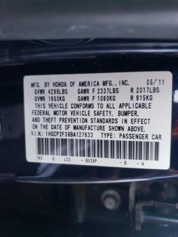 Photo 9 VIN: 1HGCP2F38BA127633 - HONDA ACCORD LX 