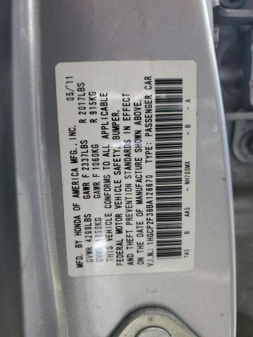 Photo 11 VIN: 1HGCP2F38BA128670 - HONDA ACCORD LX 