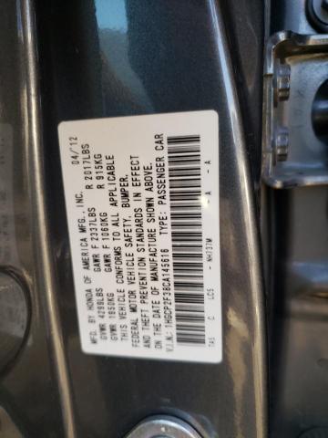 Photo 11 VIN: 1HGCP2F38CA145616 - HONDA ACCORD LX 