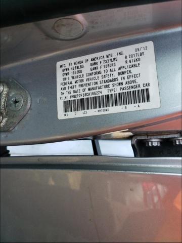 Photo 9 VIN: 1HGCP2F38CA166224 - HONDA ACCORD LX 