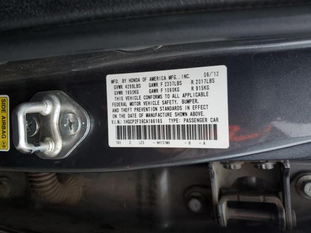 Photo 11 VIN: 1HGCP2F38CA186165 - HONDA ACCORD LX 