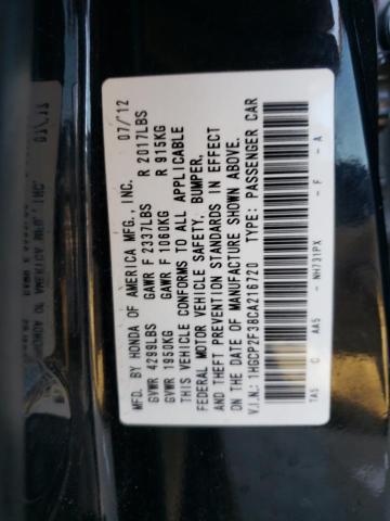 Photo 11 VIN: 1HGCP2F38CA216720 - HONDA ACCORD 