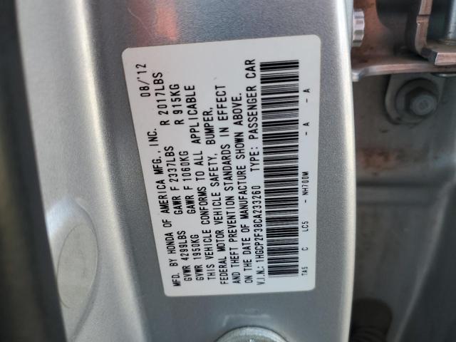 Photo 11 VIN: 1HGCP2F38CA233260 - HONDA ACCORD LX 