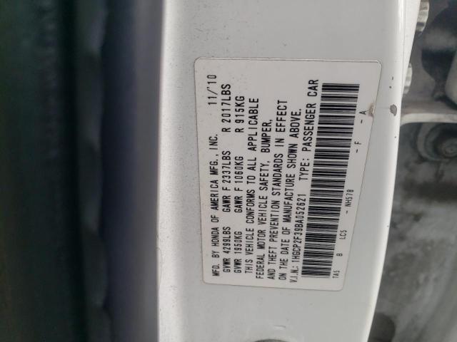 Photo 11 VIN: 1HGCP2F39BA052621 - HONDA ACCORD LX 