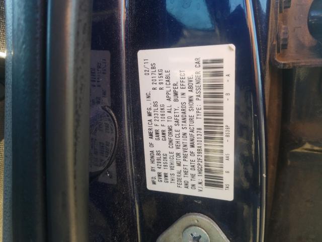 Photo 9 VIN: 1HGCP2F39BA101378 - HONDA ACCORD LX 