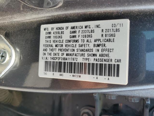 Photo 12 VIN: 1HGCP2F39BA117872 - HONDA ACCORD LX 