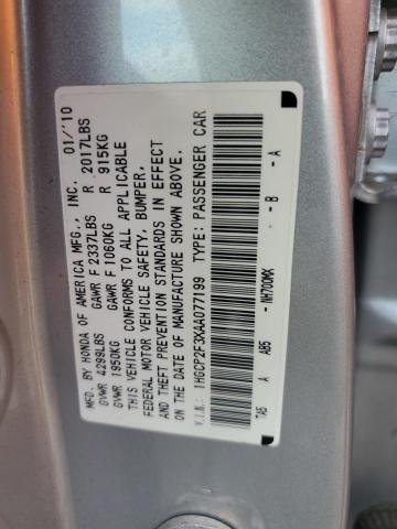 Photo 11 VIN: 1HGCP2F3XAA077199 - HONDA ACCORD LX 